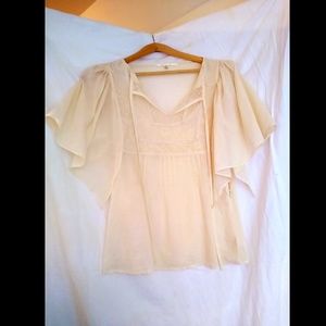 Beautiful natural fabric boho blouse